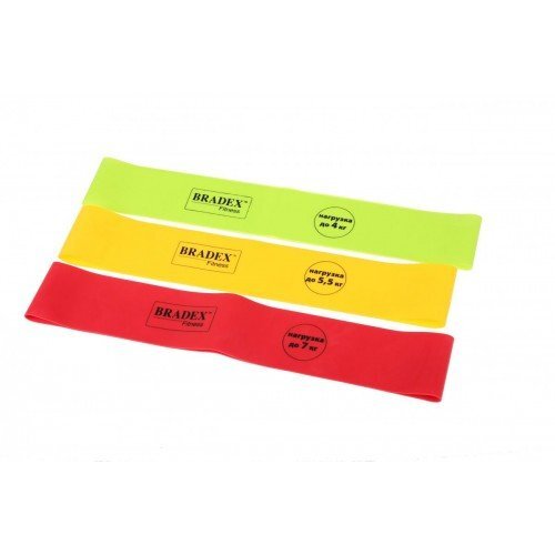 Набор эспандеров ФИТНЕС РЕЗИНКИ Bradex 3 шт Набор эспандеров ФИТНЕС РЕЗИНКИ Bradex 3 шт