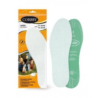 Ортопедические Стельки универсальные LATEX Corbby